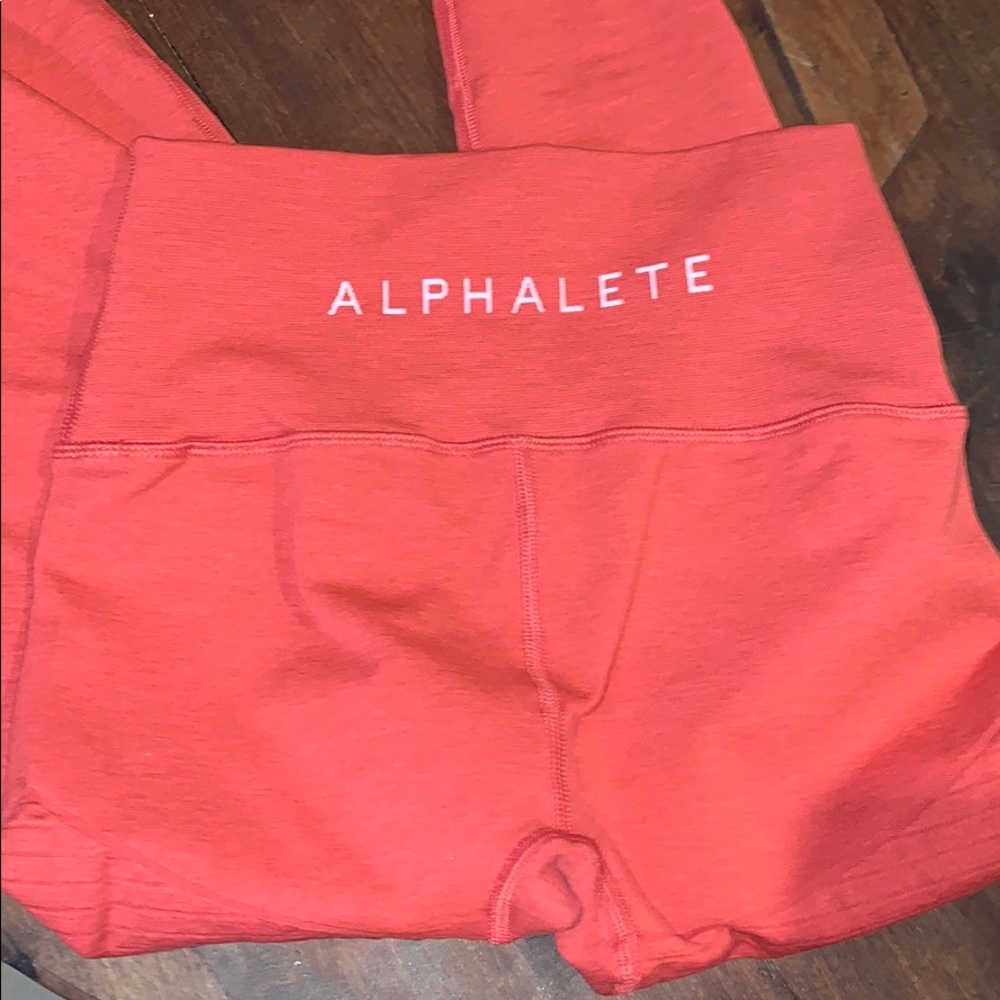 Red Alphalete Leggings